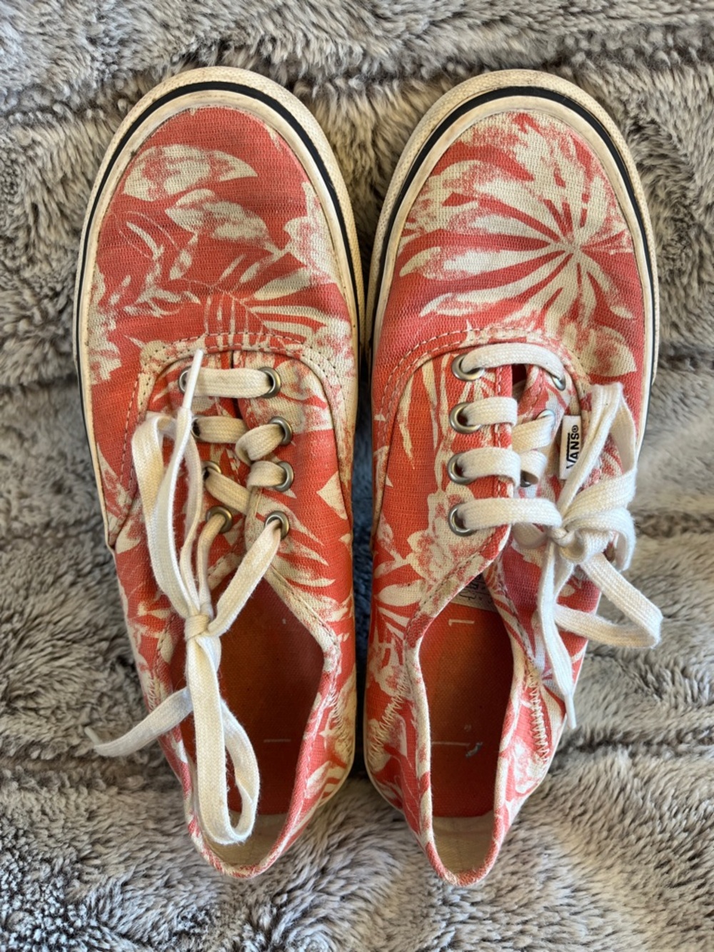 Vans Coral Floral Canvas Low-Top Sneakers